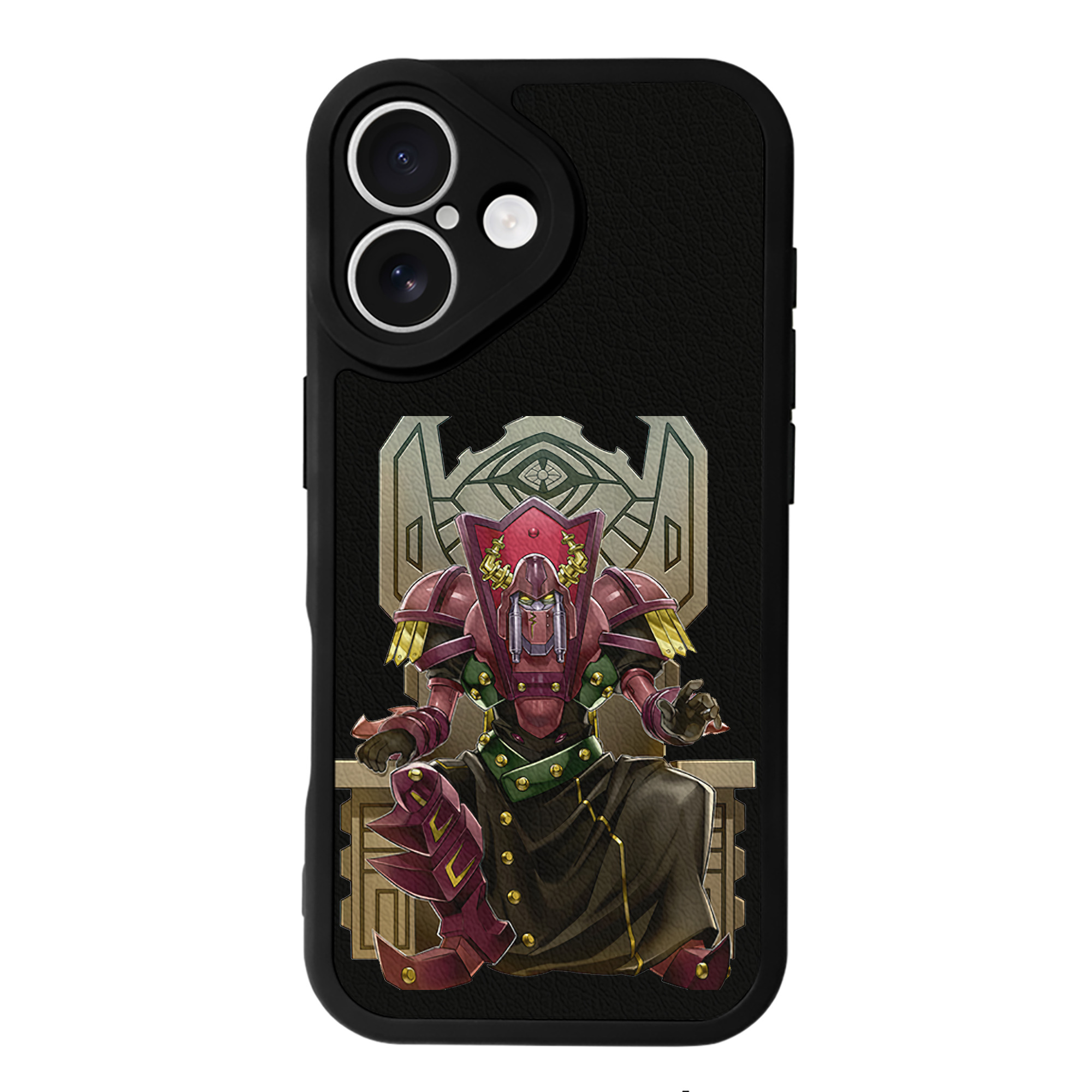 （画像用） 遊☆戯☆王 Yu-Gi-Oh! 【iPhone 16シリーズ対応】シリコンスマホケース（レザー調） 材質：シリコン